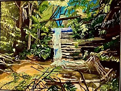 The Pools of Siloam. 510 x 390 Acrylic on board.   $180