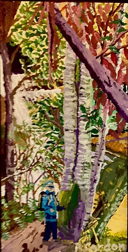 The track below the Pool of Siloam 260 x 500.   $95