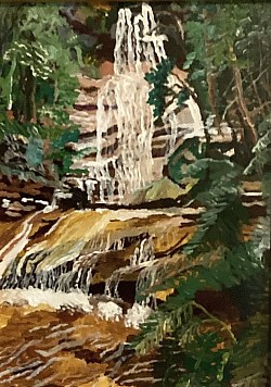 Empress Falls. 330 x 460 Acrylic on board.   $210
