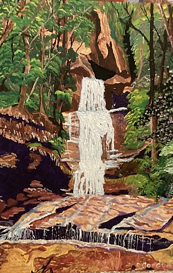 Empress Falls Acrylic on Board 680 x 450 $350