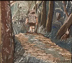 Bindo Reserve  Acrylic on board.  340 x 290   $110
